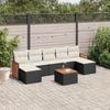VidaXL Garden Lounge Set with Cushions 8 Pcs, Patio Sofas, Furniture Set, Outdoor Terrace Furniture, Black 3260320