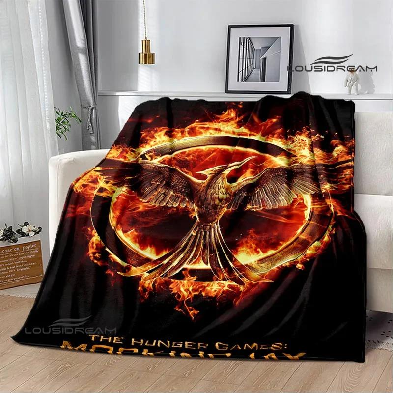 Les Jeux de la Faim couvertures imprimées flanelle Couverture chaude douce et confortable couverture pour la maison le voyage couverture de pique-nique cadeau d'anniversaire