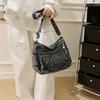 Casual Denim Crossbody Bag Women's Lightweight Commuter Shoulder Bag Fashionable New Style Versatile Korean Design