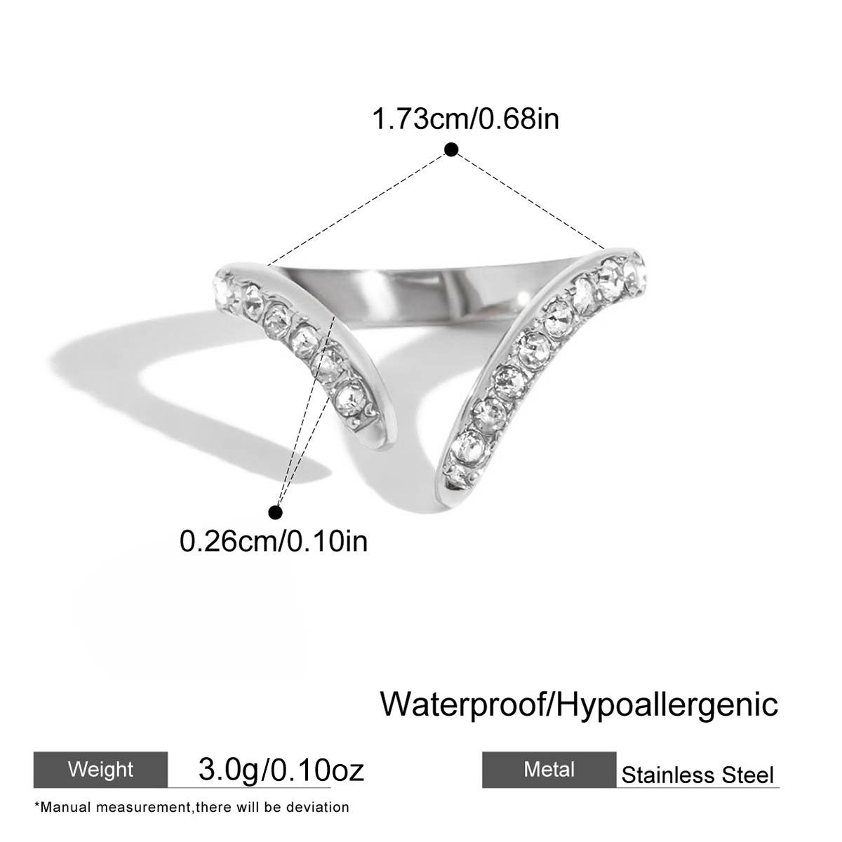 Stainless Steel Line Opening Thin Ring 18k Gold Color Pvd Plated Popular Aesthetic Jewelry Gift Pvd Plated Wholesale