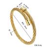 E-commerce titanium steel Weiya wire steel wire bracelet male hip-hop punk opening elastic jewelry