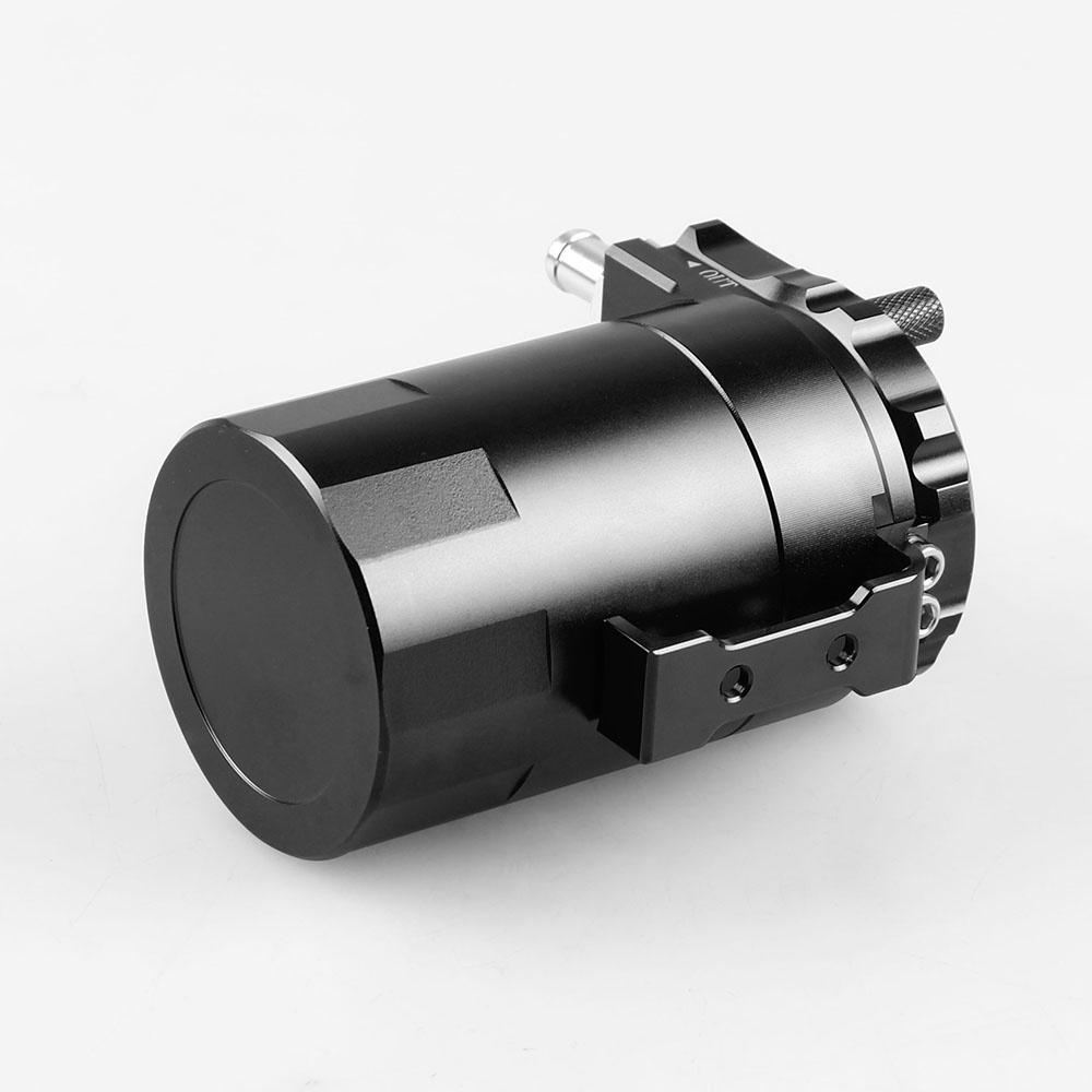 Engine Cylinder Aluminum Catch Reservoir Breather Can Black With