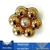 New Metal Pearl Flower Shoe Buckles and Decorations
