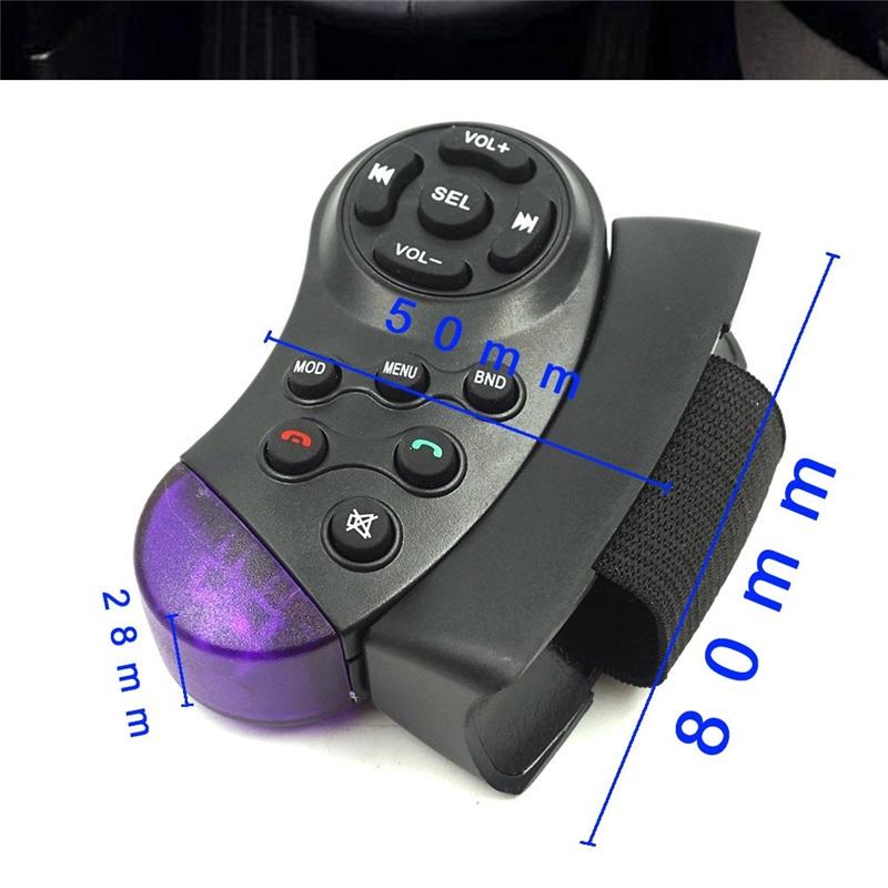 Commutateur de télécommande de volant de voiture sans fil à 11 touches, contrôleur universel pour autoradio DVD VCD lecteur de musique multimédia