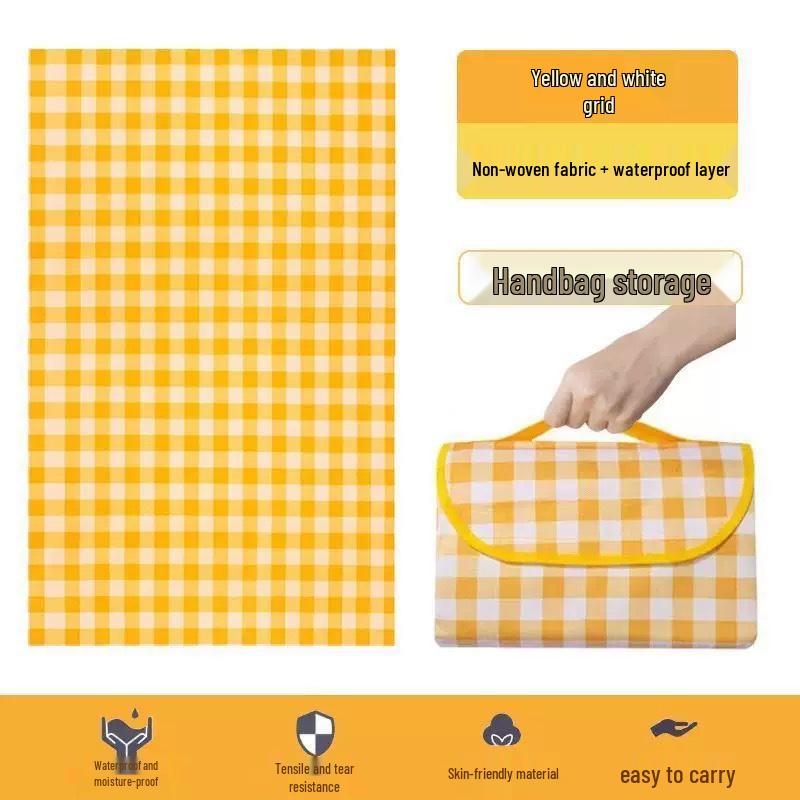 Waterproof Portable Foldable Picnic Blanket for Outdoor Camping and Spring Outings
