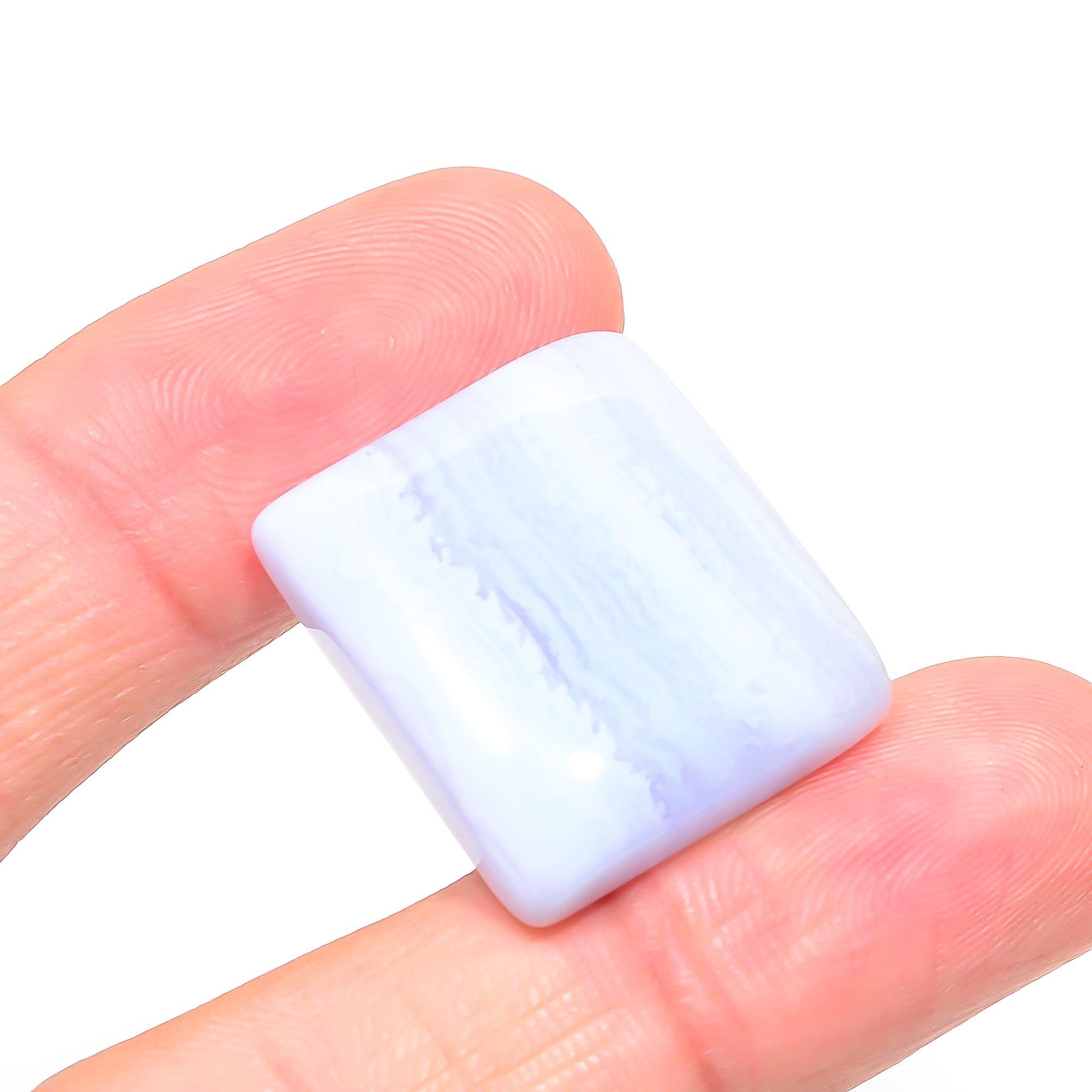 

Blue Lace Agate 2.2x2.5mm Natural Cabochon Fine Loose 42.75Cts. k4F10 синий