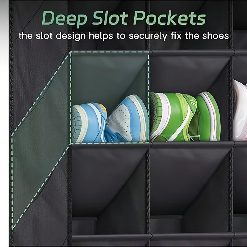 New Multifunctional 24-Grid Door Rear Thickened Storage Hanging Bag, Multifunctional Storage Hanging Bag, Storage Bag, Shoe and Boot Storage Bag