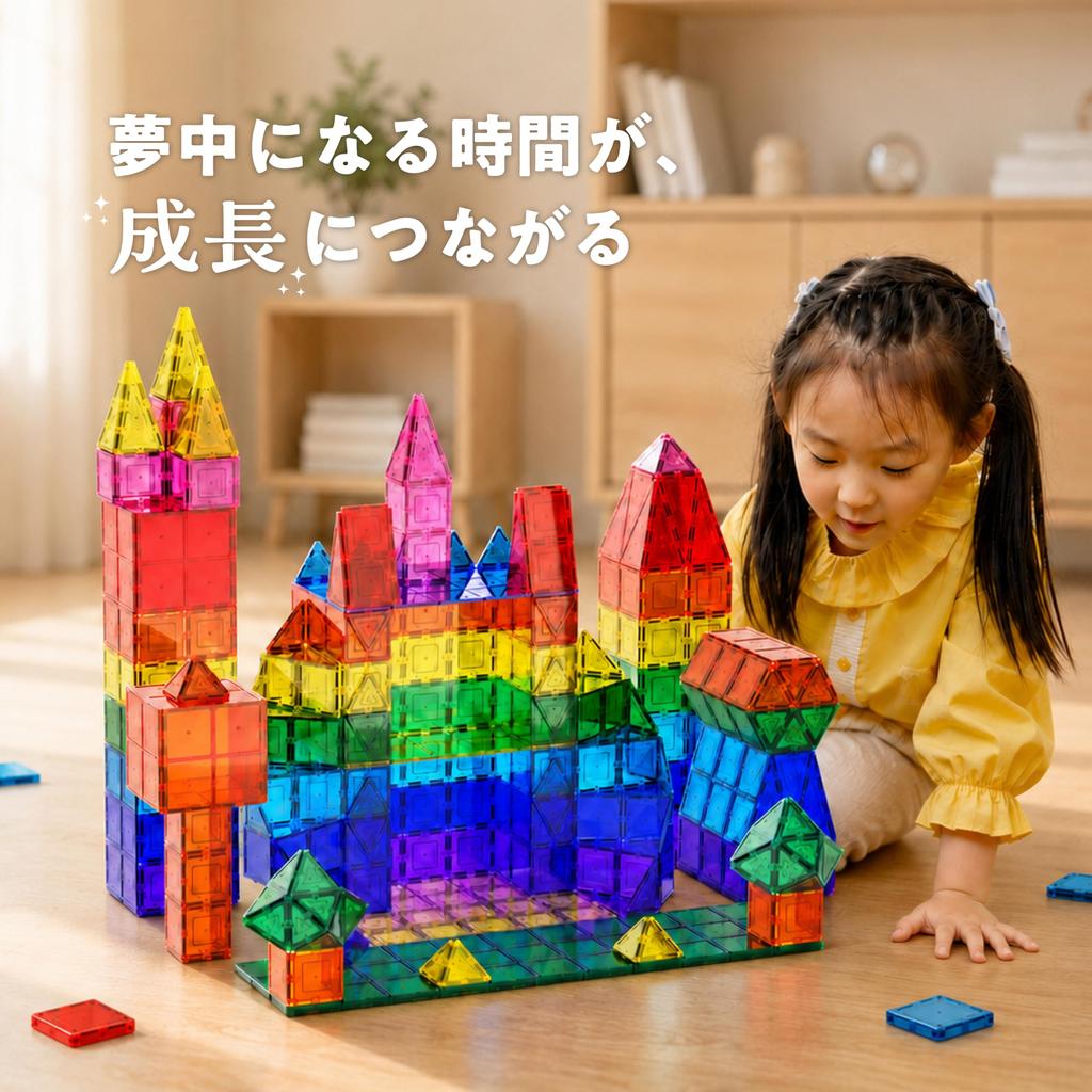 PicassoTiles PT60 Magnetic Building Tiles, 60 Pieces
