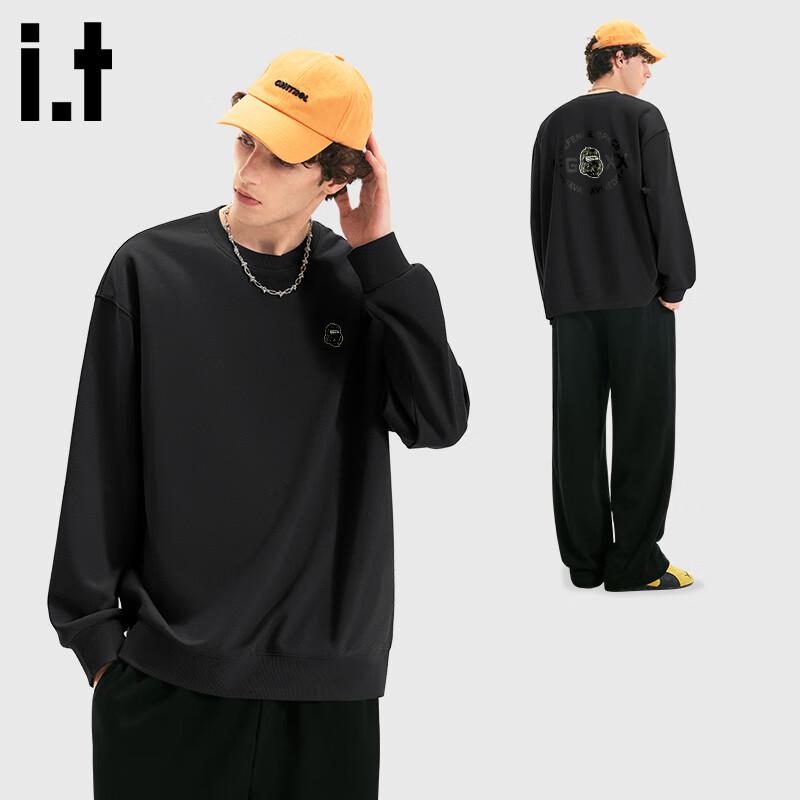 Fingercroxx Men's Loose Fit Graphic Crewneck Sweatshirt