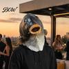 Detailed Fish Face Mask for Halloween Funny Head Mask, Realistic Latex Carp Cosplay Prop, Animal Elastic Full Coverage Costume Party Prank,