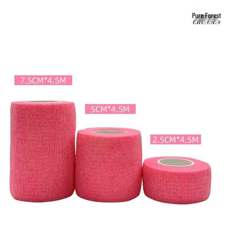 Chunsen Fluorescent Pink Self-Adhesive Elastic Bandage 10cm 3 rolls