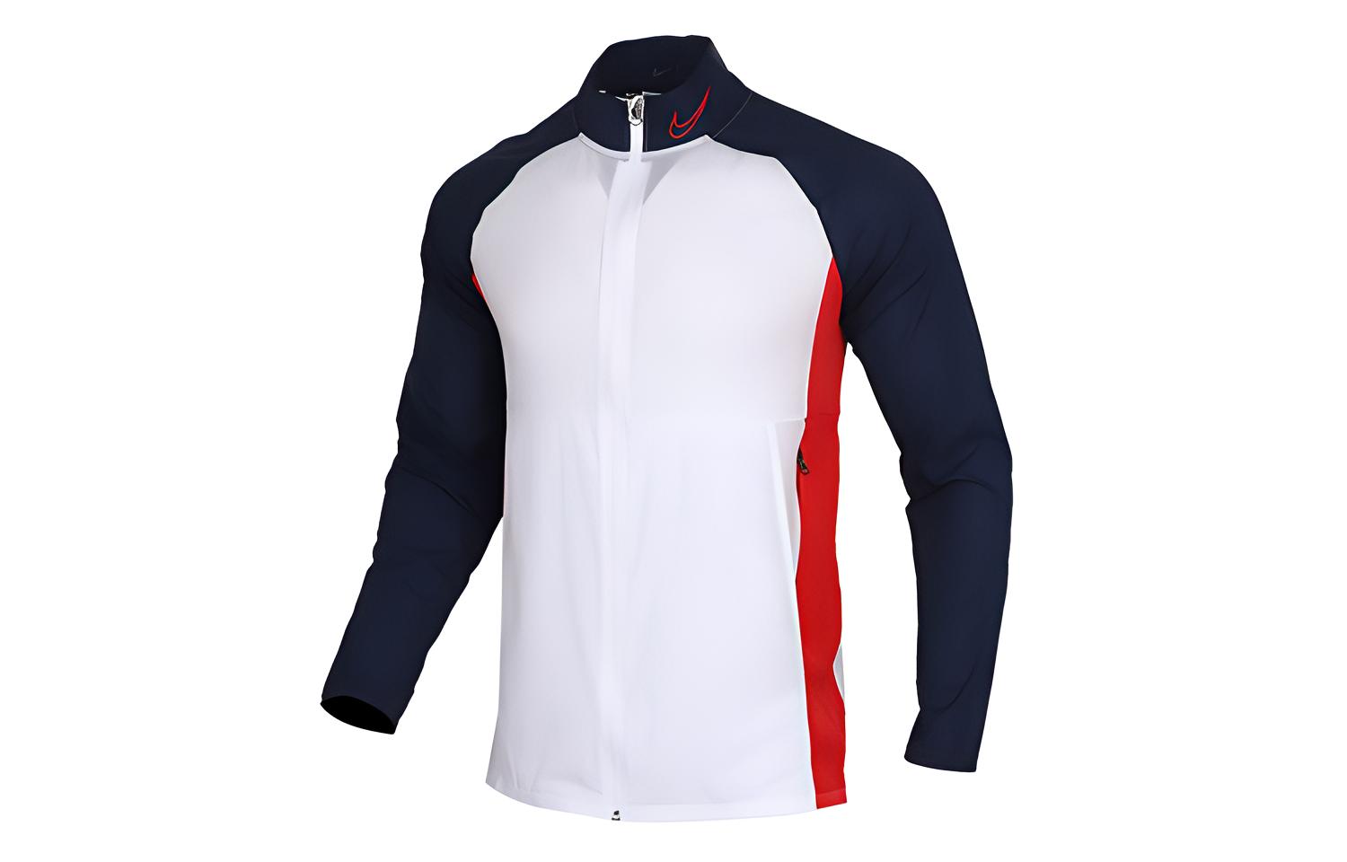 Nike Jackets Men s Blue White Stand Collar Moderate Other BQ7347-102 S