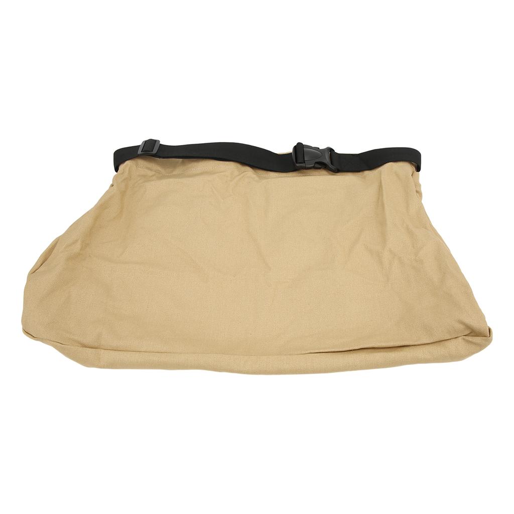 Picking Bag Waist Mounted Design Oxford Cloth Foldable Washable Reusable Fruit Storage Pouch for Foraging Khaki