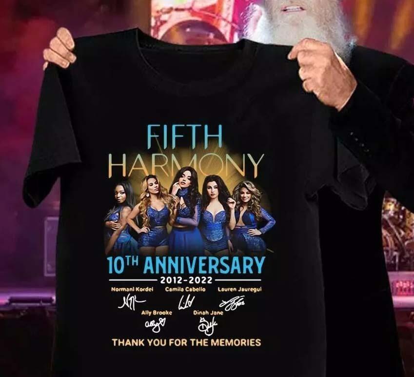 

2012-2022 10 Years Fifth Harmony Shirt Classic Black Unisex S-234XL NI835 Unisex T-Shirt Graphic Tee S