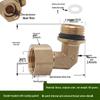 Copper Union with Inner/Outer Threads, Double Inner Thread Water Heater Connector Tee/Elbow Nipple, 46mm & 1" Thread, Different Diameters.