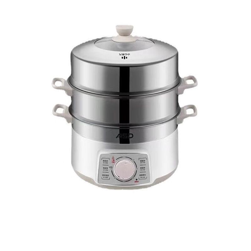 ASD 28cm Multifunctional 304 Stainless Steel Electric Steamer
