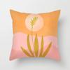 Leaf plant Sunset Print Hold pillowcase Modern landscape color hold pillowcase Home decoration fashion cushion set 45x45cm