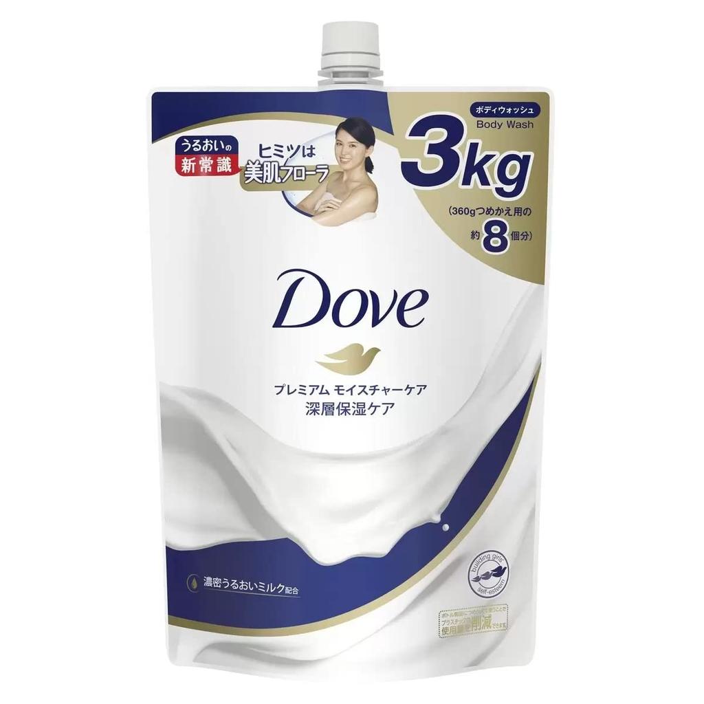 Unilever Japan Dove Premium Body Wash, Moisture Care, Refill, 3 kg, 1 Bottle