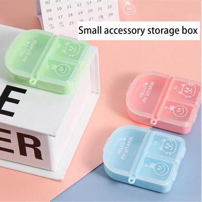 1/2/3PCS Compartment Storage Portable Dustproof Multipurpose Health Care Small Box Grid Design Storage Box