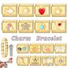 NEW Brilliant Zircon Love Heart Bow Starfish Flower Sun Italian Charm Links Fit 9mm Stainless Steel Bracelet Jewelry DIY Making