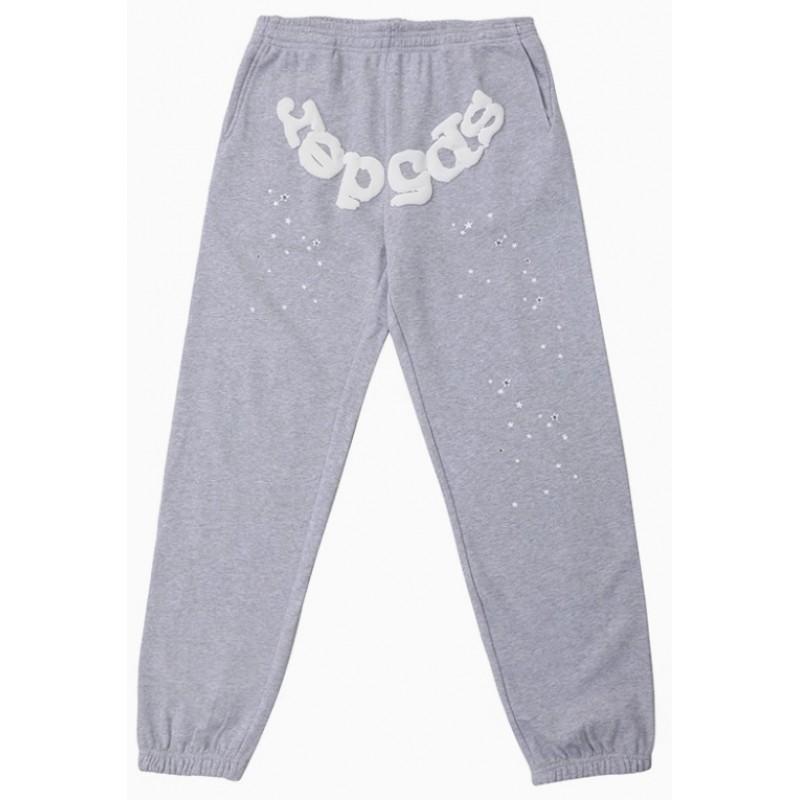 Sp5der 555555 Pěnový Potisk Tepláková Souprava Oversized Mikina Tepláky Streetwear Zimní Outfit