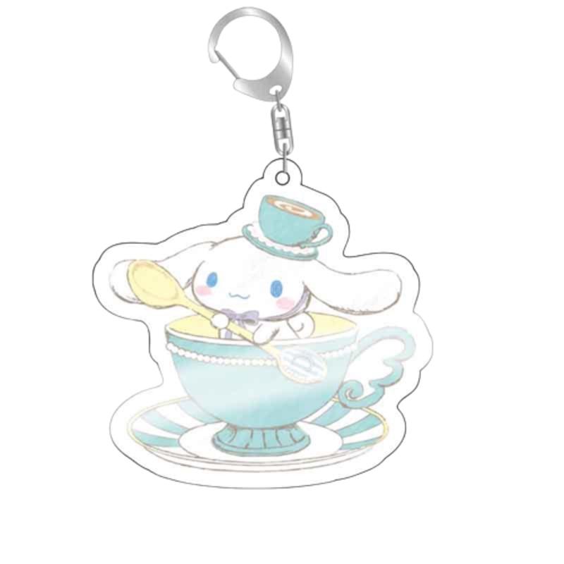 Cute Sanrio Kuromi Toy Keychain Melody Keyring Pendant For Kids Gift Anime