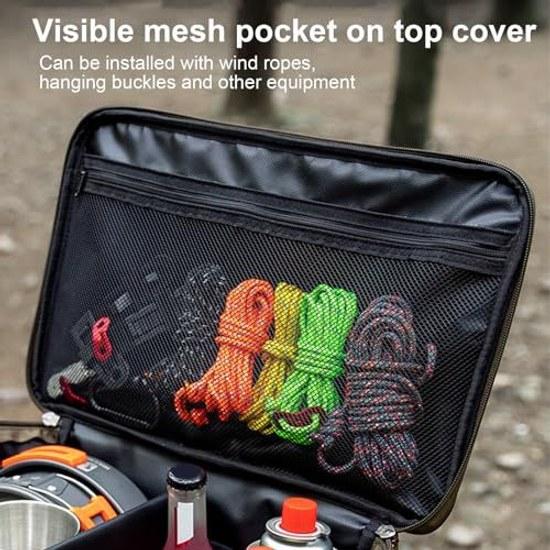 Tomshoo Camping Storage Bag - 25L Tool Tote Foldable Tactical Outdoor Garden Travel Picnic Trunk Organizer