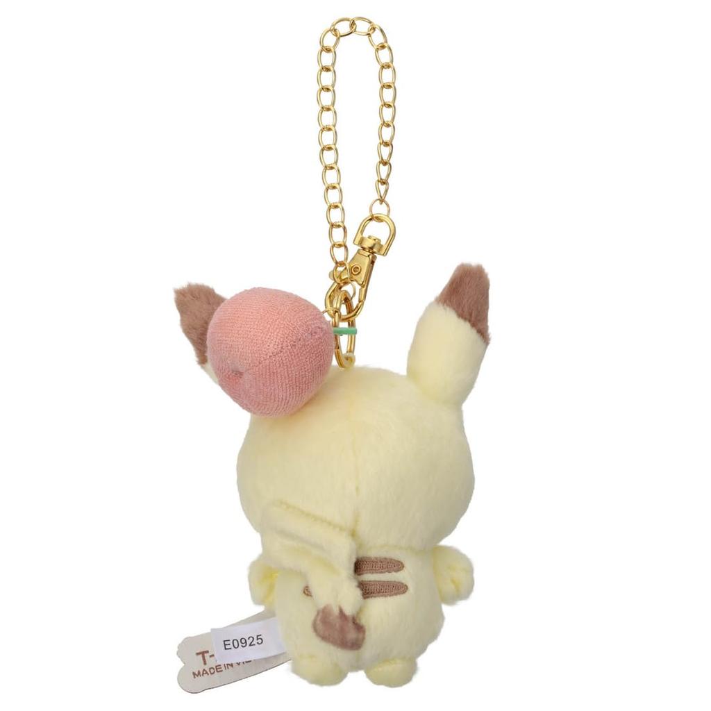 Takara Tomy Arts Plush Mascot with Chain Pikachu Plush Approximately 13cm Tall (TAKARATOMY A.R.T.S) Pokémon PokéPiece (Colorful Ver.) Toy,
