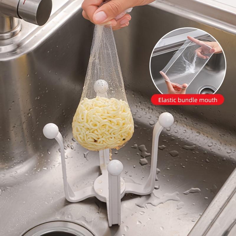 1 piece kitchen sink filter and drain rack durable plastic open storage design for easy cleaning