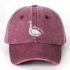 SILLY GOOSE Printed Casual Trendy UnisexS Washed Vintage Baseball Cap Fashionable Outdoor Urban Style Unisex Dad Hat Suitable fo