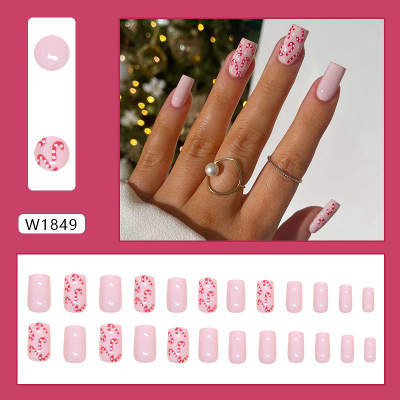 Pink polka dots sweet girl niche white ins European and American style medium and long films 24 pieces