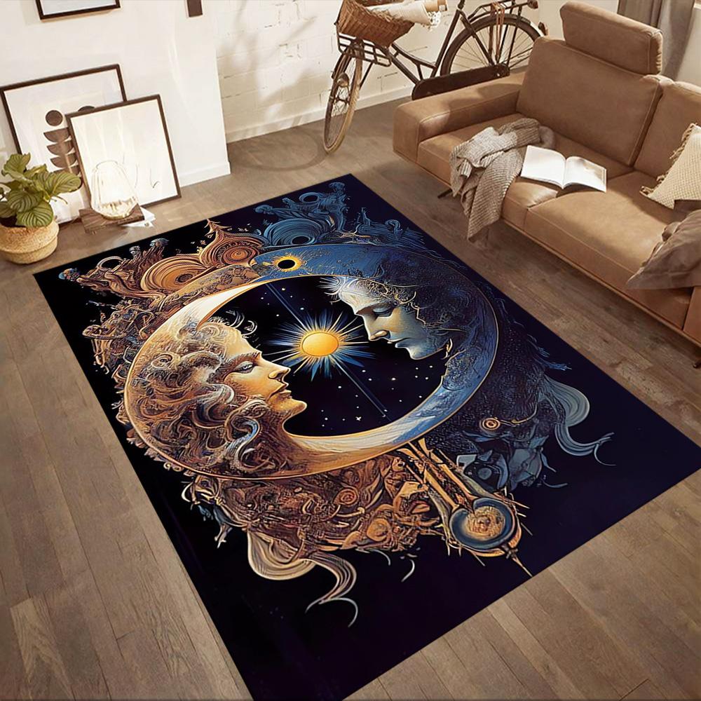 Celestial Harmony Floor Mats for Living Room, Bedroom and Room Decoration Are Suitable for Gifts.