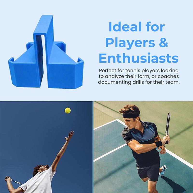 Tennis Net Camera Mount for Video Recording Training & Match Analysis Tool Secure Clip-On GoPro Phone Holder