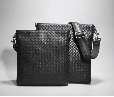 Leather Woven Vertical Classic Shoulder Bag Casual Street Crossbody Bag