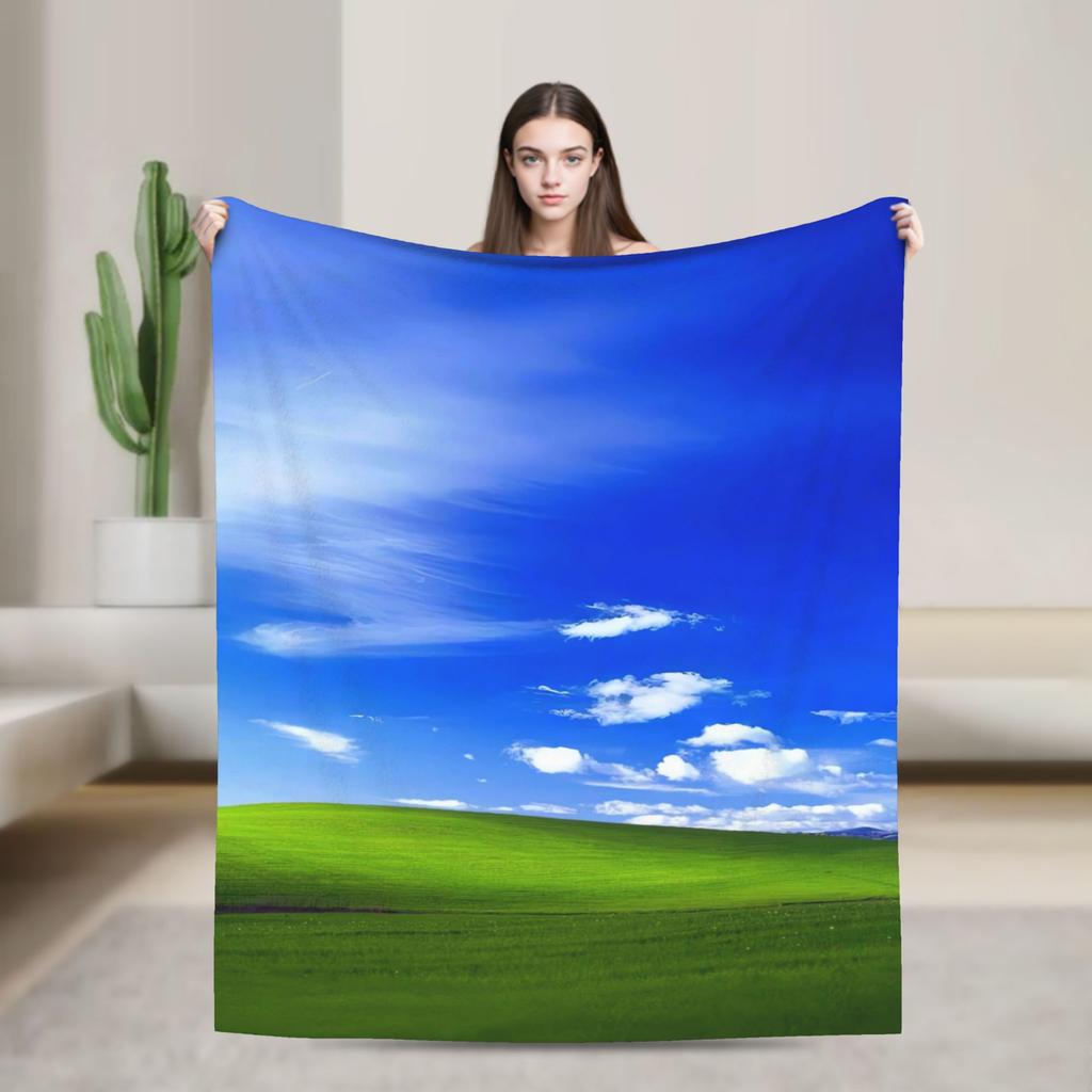 Frutiger Aero Decken Super Warme Flauschige Plüsch Überwurfdecke für Sofa Bett Picknick Flanell Tagesdecke Bettbezug