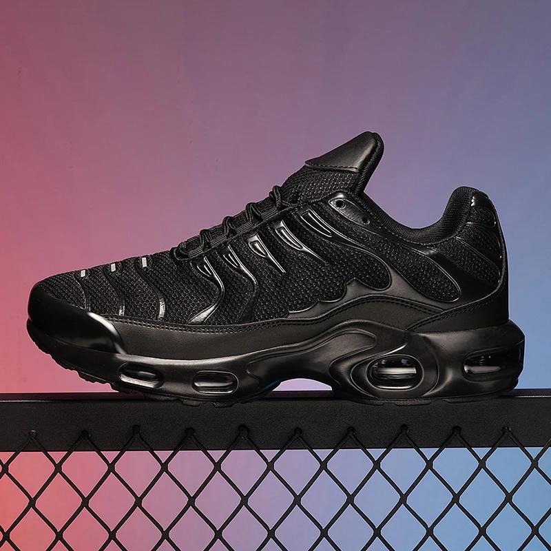 Mesh Lace-Up Ultra-Light Running Shoes Air Cushion Breathable Mesh Casual Sports Shoes for Men and Women