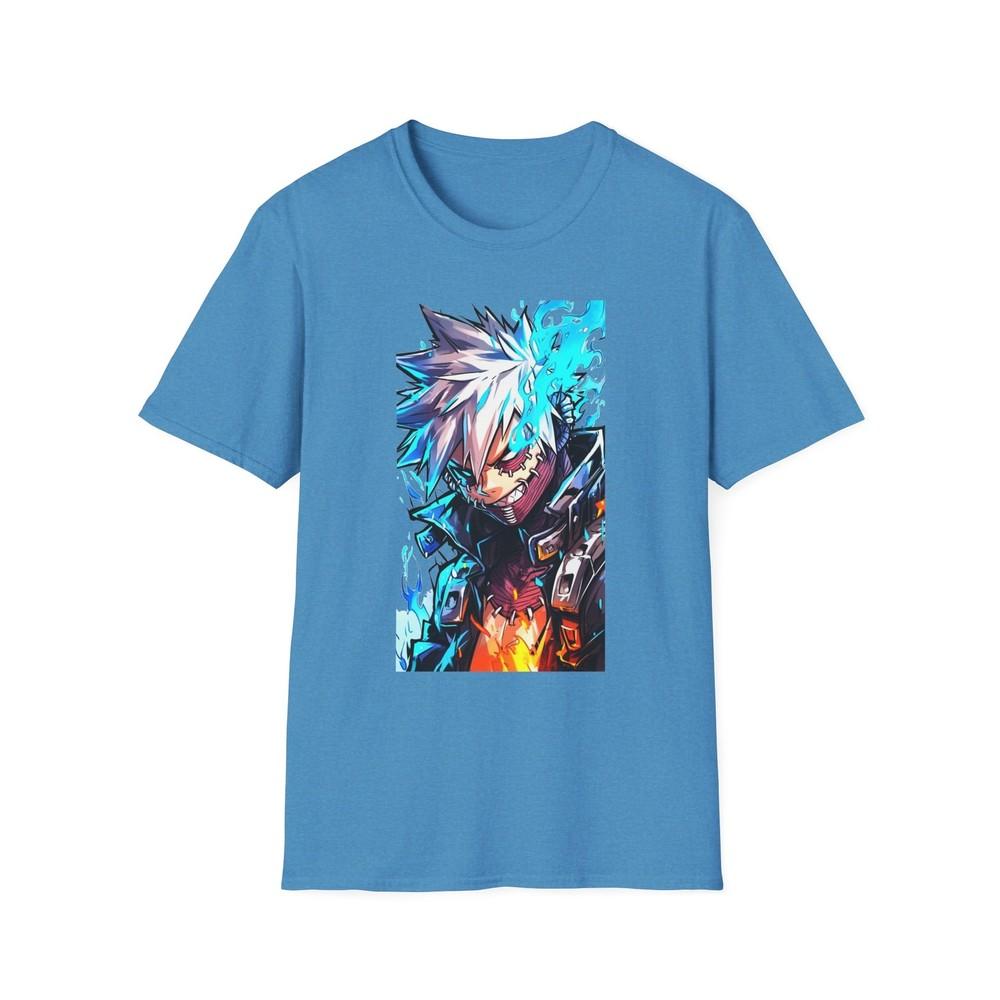 Anime Soft TShirt Dabi Toya Todoroki Unisex Jl Anime Front Printed Tee