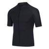 Split Shorty Wetsuit Top Jacket Short Sleeve Shirt 3 Layers Fabrics Front Zipper Wet Suit For Swimming Surfing Snorkeling Kayaking Scuba Diving