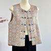 Women's Retro Chinese Style Jacquard Vest