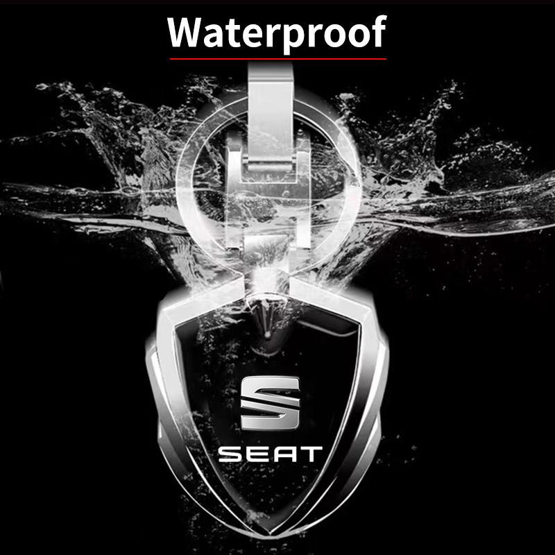 3D Metal Car Styling Keychain Key Chain Key Rings Pendant for SEAT Leon 5F Cordoba Alhambra MK3 Ibiza 5 6 MII Altea Toledo 3