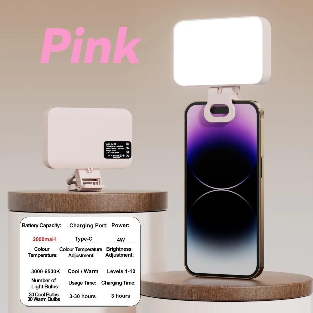 3 Modes LED Fill Light 800/1000mAh Clip Ring Flash Light LED Selfie Light  Mobile Photography