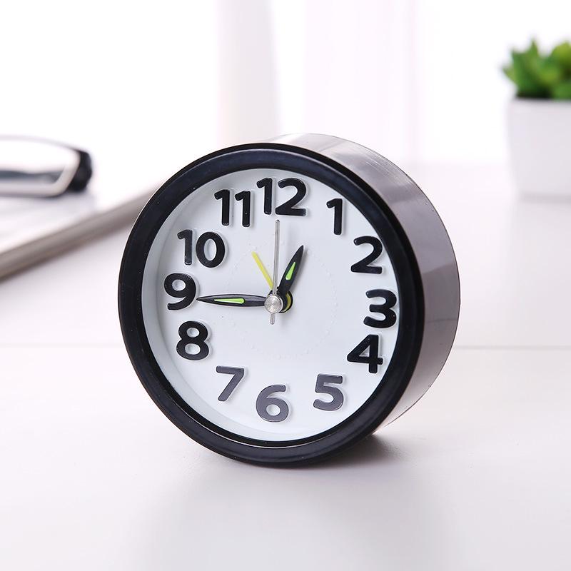 Multifunctional Round Digital Alarm Clock for Student Desktops