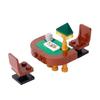Set de Accesorios de Bloques de Construcción de Ciudad Máquina de Mahjong Consola de Juegos Muebles Sofá Cama Piano Refrigerador Juguete Mini Ladrillos Floristería