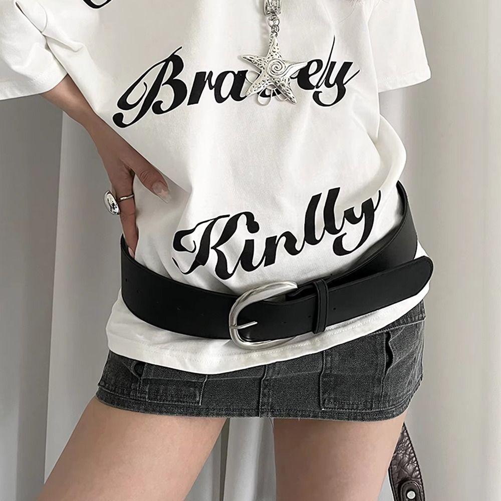 Designer Wide Waist Belt Minimalist Dress Jeans Belt Vintage Women's Belt  Daily