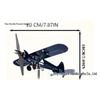 Airplane Weathervane Metal Windmill: Outdoor Garden Decoration