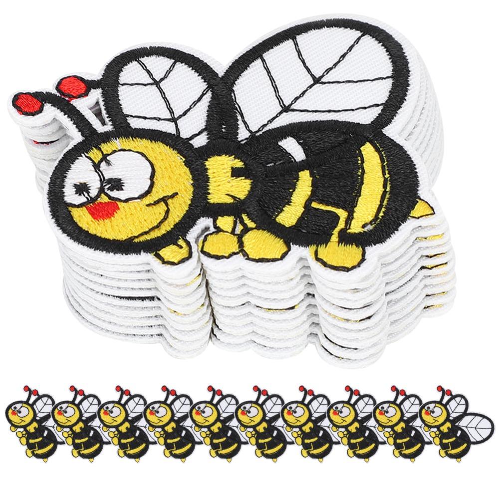 20pcs Fabric Patches Iron On Patches Embroidered Cloth Sew On Patches  For Clothes