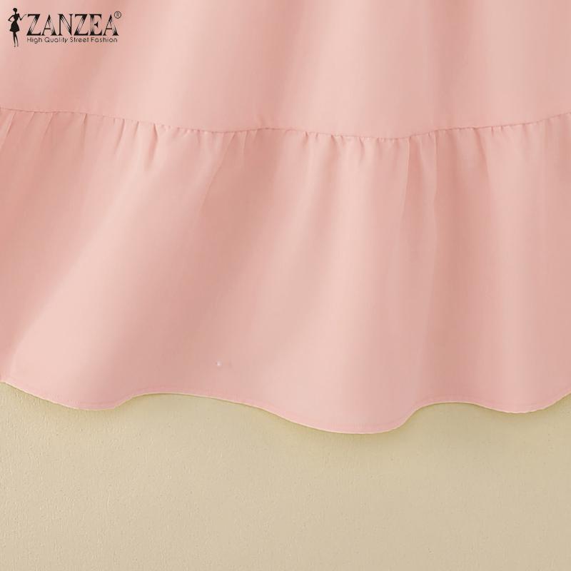 ZANZEA Dámské letní dvoudílné oblekové soupravy s krátkým rukávem a dlouhou sukní