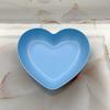 Heart-shaped Bone China Snack & Peel Plate