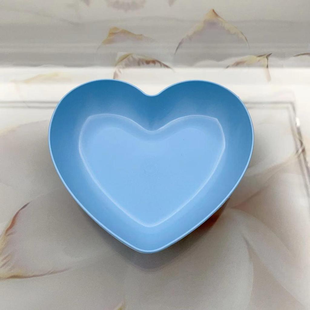 Heart-shaped Bone China Snack & Peel Plate