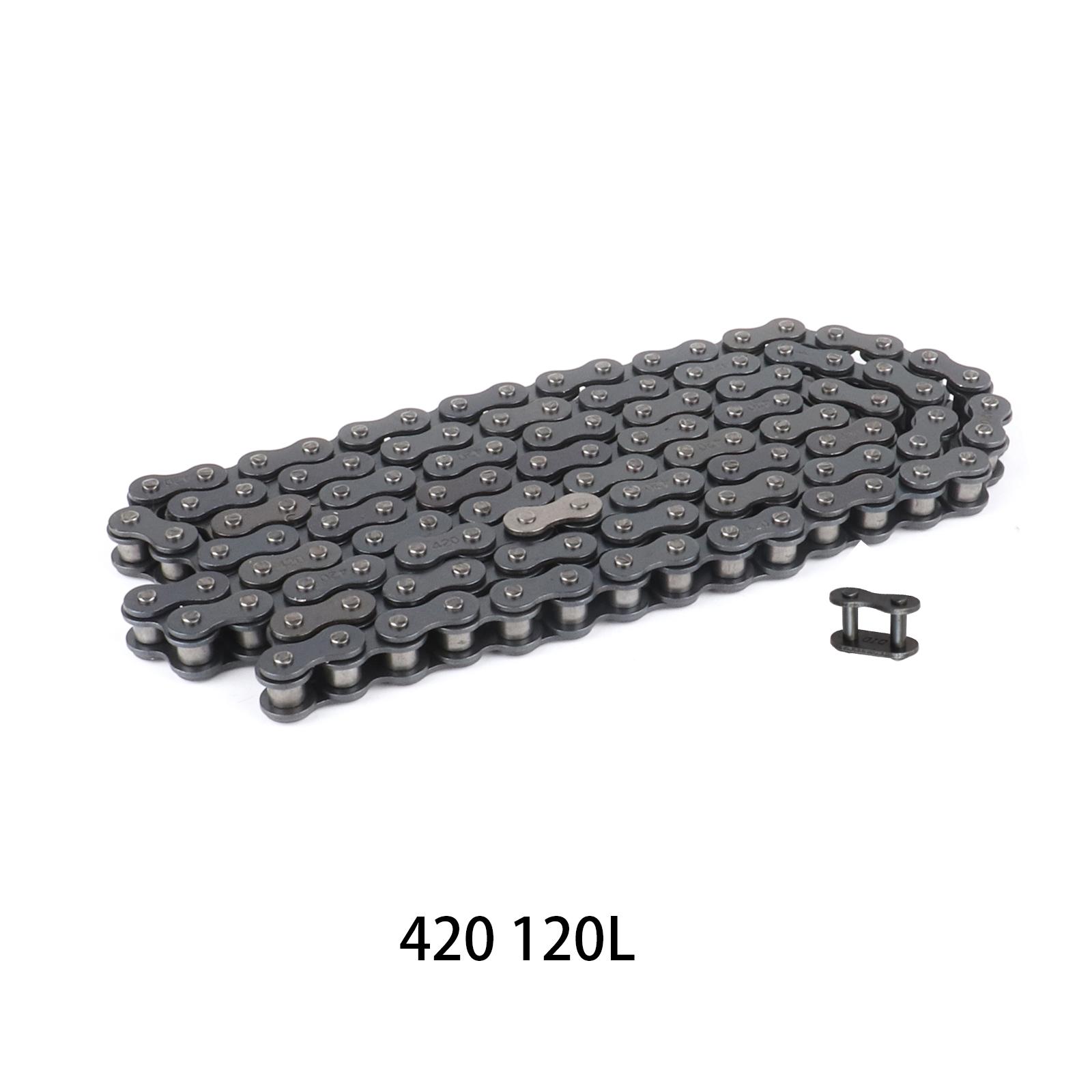 420 Chain 120 Links Replacement for ATV 110CC-250CC Off-road Motorcycle Modification Universal Thick Chain 420 Reinforced Chain